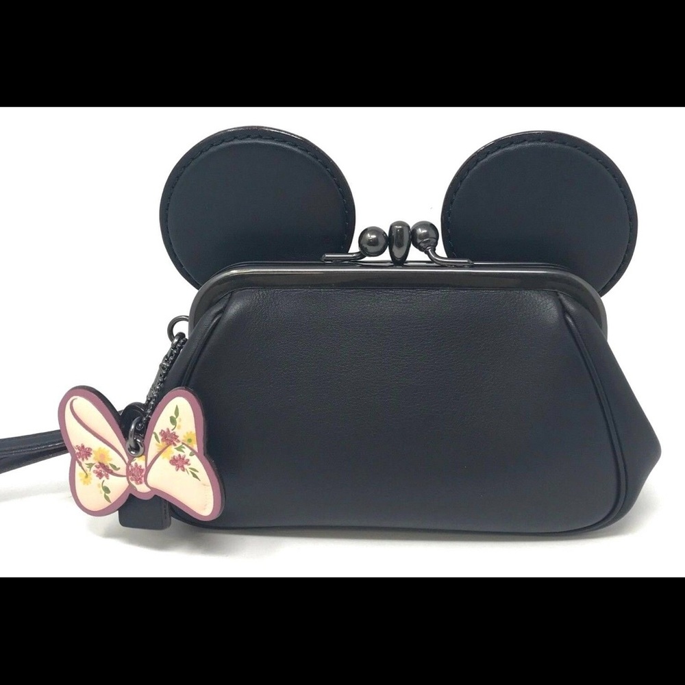 NWoT Coach x Disney Wristlet Minnie Mouse Ears G